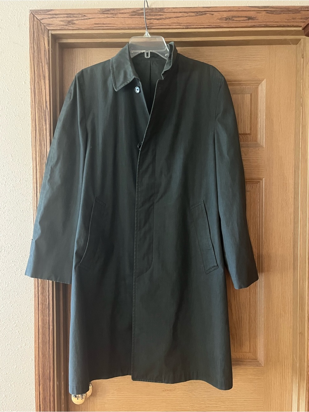 Vintage London Fog olive green Trench Coat - Classic Single-Breasted Outerwear